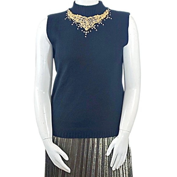 Embellished Mock Turtleneck Sweater - Picture 1 of 6